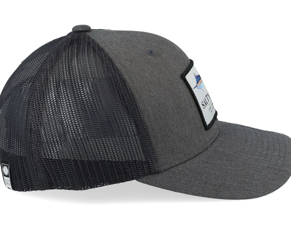 Marlin Mount Retro Dark Heather Grey Trucker - Salty Crew