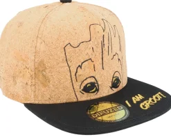 Marvel Groot Cork/Black Snapback - Difuzed
