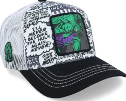 Marvel Hulk White/Black Trucker - Capslab