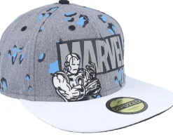 Marvel Logo Grey Snapback - Difuzed
