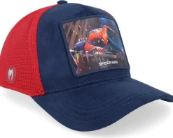 Marvel Spiderman Red/Blue Premium A-Frame Trucker - Capslab
