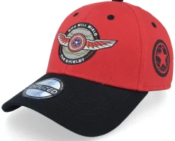 Marvel Winter Soldier Badge Baseball Red/Black Adjustable - Difuzed