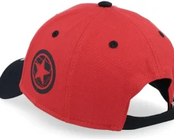 Marvel Winter Soldier Badge Baseball Red/Black Adjustable - Difuzed