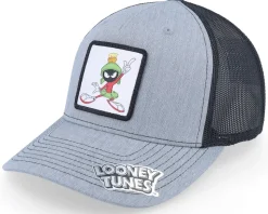 Marvin The Martian In Pose Heather Grey/Black Trucker - Looney Tunes