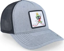 Marvin The Martian In Pose Heather Grey/Black Trucker - Looney Tunes
