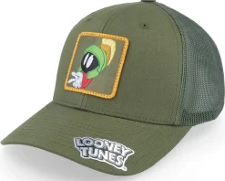 Marvin The Martian Olive Green Trucker - Looney Tunes