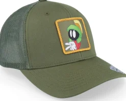 Marvin The Martian Olive Green Trucker - Looney Tunes