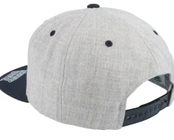 Marvin The Martian Writing Heather Grey/Black Snapback - Looney Tunes