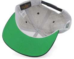 Marvin The Martian Writing Heather Grey/Black Snapback - Looney Tunes