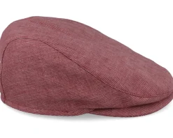 Matteo Stripes Red Flat Cap - Mayser