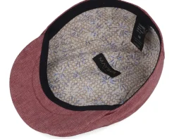 Matteo Stripes Red Flat Cap - Mayser