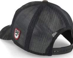 Mc Biker Logo Multicam Black Camo Trucker - Bearded Man