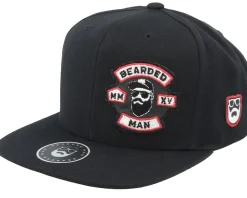 Mc Biker Logo Multicam Black Snapback - Bearded Man