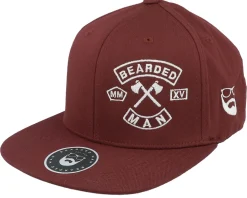 MC Patch Maroon Fitted - Bearded Man