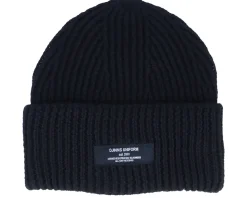 Medi Short Beanie Triple Wrap Black Cuff - Djinns