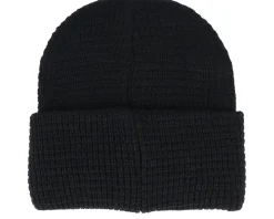 Medishort Beanie Waffle Knit Ii Black Cuff - Djinns