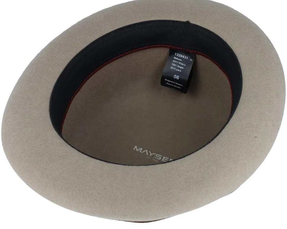 Melone Wobra Taupe Bowler - Mayser