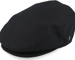 Melton Wool Black Snap Cap - Jaxon & James