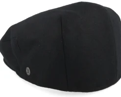 Melton Wool Black Snap Cap - Jaxon & James