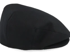 Melton Wool Black Snap Cap - Jaxon & James