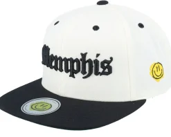 Memphis 3d Script Natural/Black Snapback - Lucid Smile