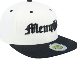 Memphis 3d Script Natural/Black Snapback - Lucid Smile