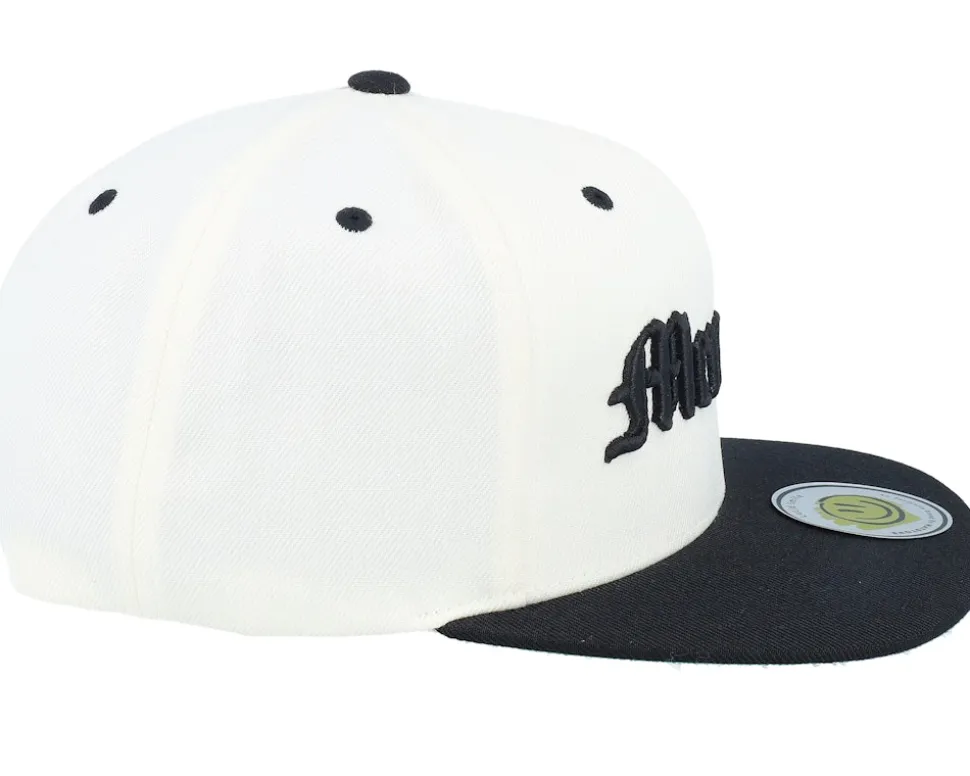 Memphis 3d Script Natural/Black Snapback - Lucid Smile
