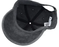 Memphis 3d Script Washed Black Dad Cap - Lucid Smile