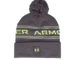 Men's Halftime Beanie Ash Taupe Pom - Under Armour
