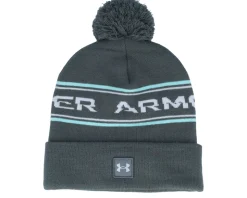 Men's Halftime Beanie Pitch Gray Pom - Under Armour
