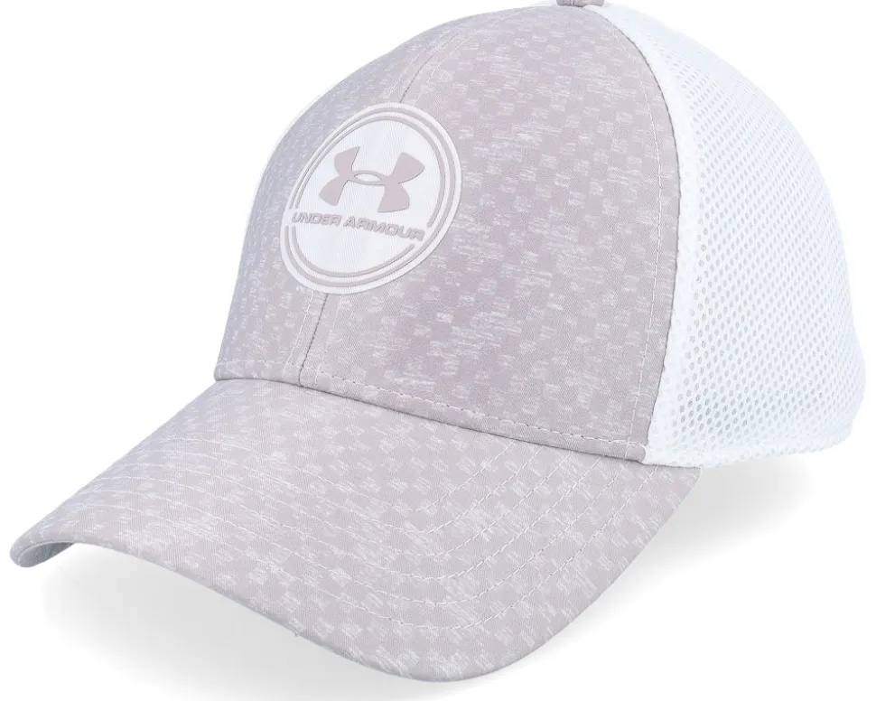 Mens Iso-chill Driver Mesh Gray Matter/Tetra Gray/White Flexfit - Under Armour