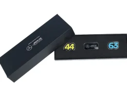 Mercedes AMG F1 24 Pin Badge Set 3 Pack Metal Enamel Pin - Formula One