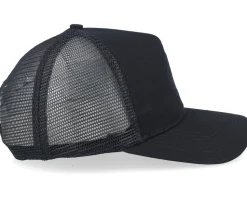 Meshback Clipper Black A-Frame Trucker - Independent