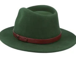 Messer Moss Green Fedora - Brixton