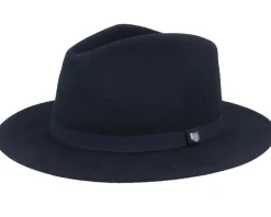 Messer Packable Black Fedora - Brixton