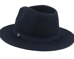 Messer Packable Black Fedora - Brixton
