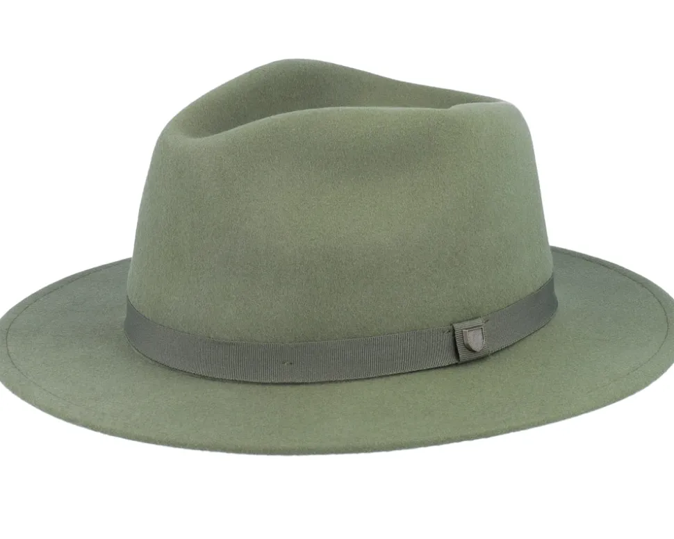 Messer Packable Olive Surplus Fedora - Brixton