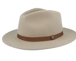 Messer Packable Timberwolf/Light Brown Fedora - Brixton