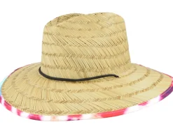 Messer Sun Hat Tan/Acid Tie Dye Straw Hat - Brixton