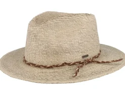 Messer Western Fedora Sand Straw Hat - Brixton
