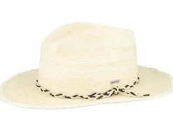 Messer Western Straw Natural Fedora - Brixton