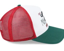 Mexican Mustache White/Green Trucker - Coastal