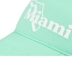 Miami Foamy Valin Seafoam Trucker - American Needle