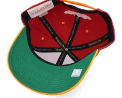 Miami Heat All In 2.0 Pro Red/Yellow Adjustable - Mitchell & Ness