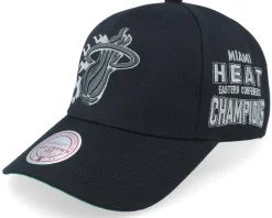 Miami Heat Beautiful Chaos Pro Cap Hwc Black Adjustable - Mitchell & Ness
