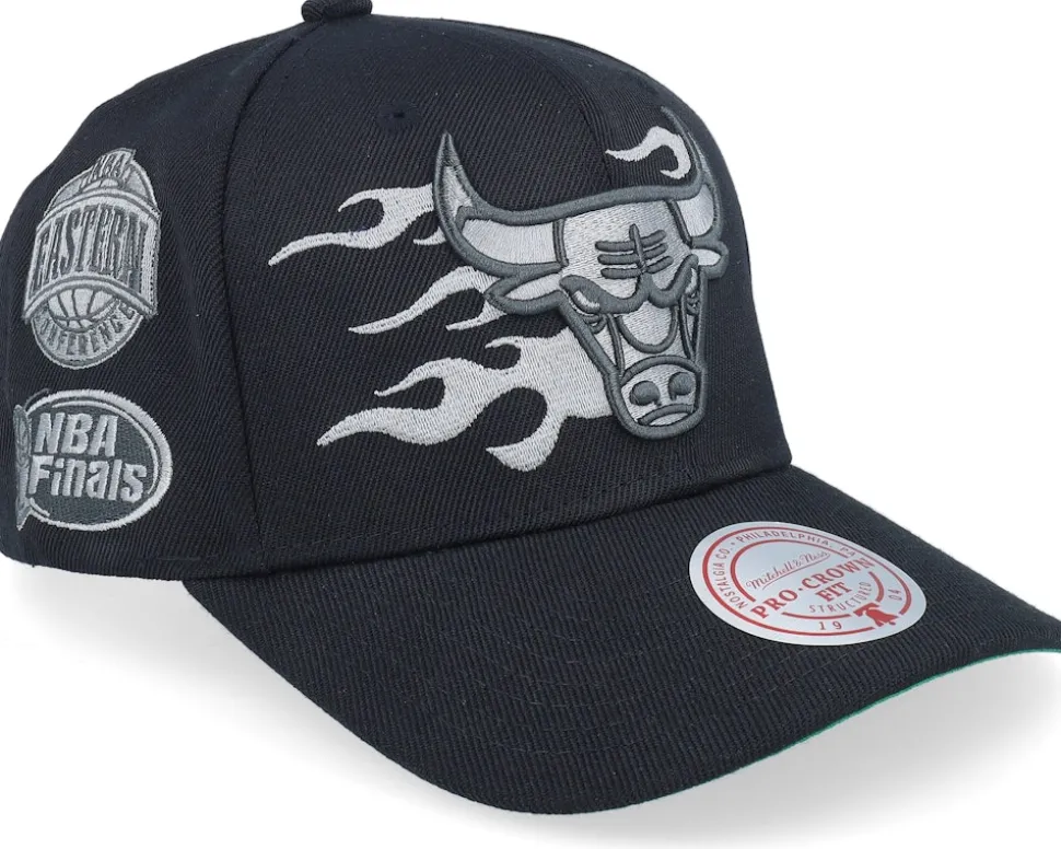 Miami Heat Beautiful Chaos Pro Cap Hwc Black Adjustable - Mitchell & Ness
