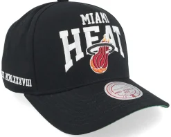 Miami Heat Big Time Pro Black A-frame Adjustable - Mitchell & Ness