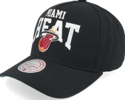 Miami Heat Big Time Pro Black A-frame Adjustable - Mitchell & Ness