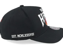 Miami Heat Big Time Pro Black A-frame Adjustable - Mitchell & Ness