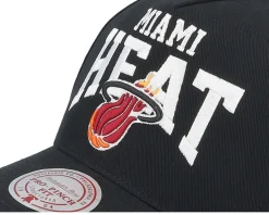 Miami Heat Big Time Pro Black A-frame Adjustable - Mitchell & Ness